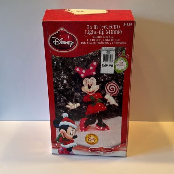 Disney Holiday Disney 3 Inch Light Up Minnie Mouse With Lollipop